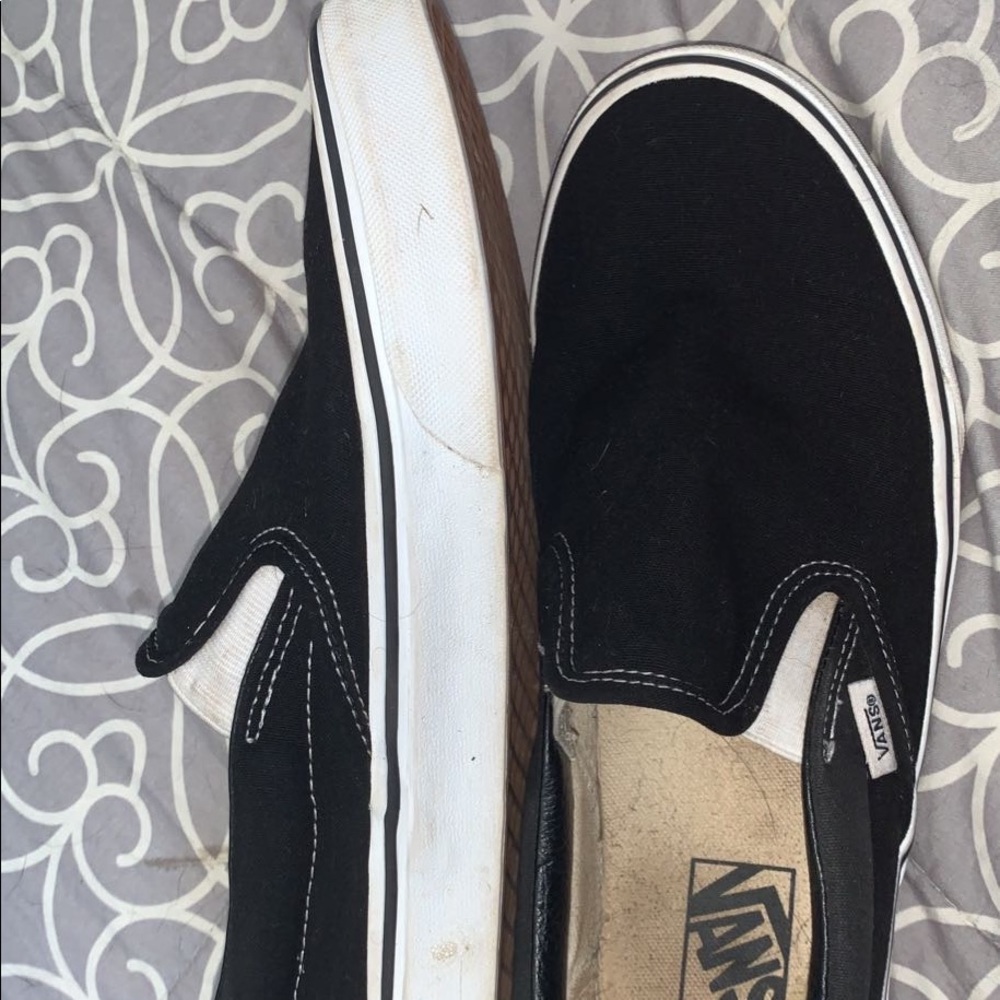 Black slip on vans